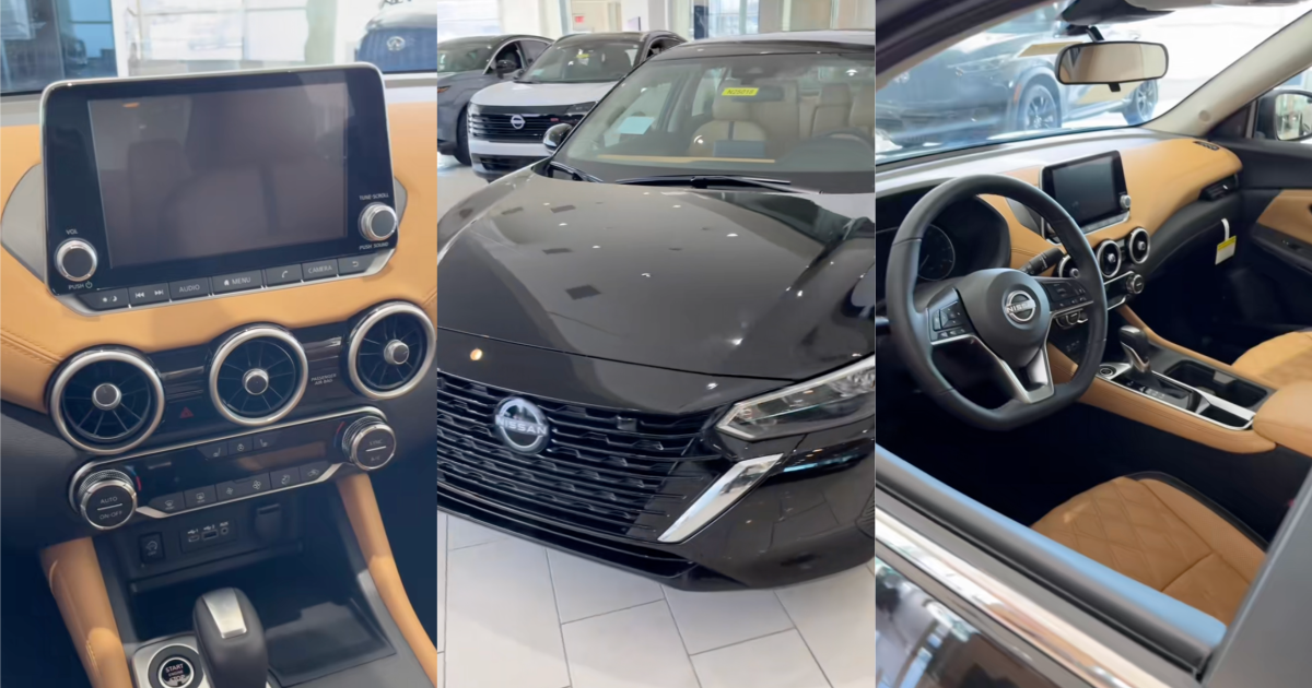 interior of a nissan sentra