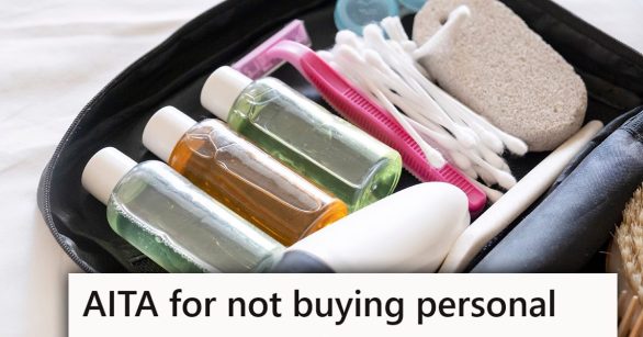 toiletries in a case