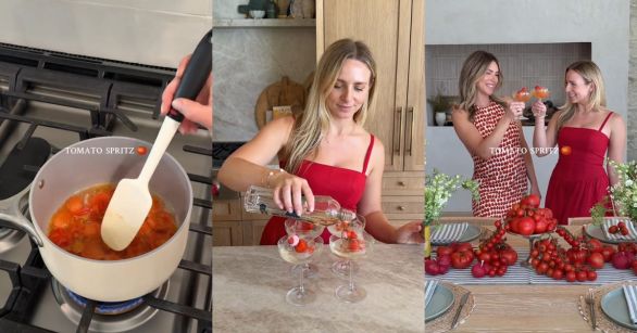 @alessandrabrontsema making a Tomato Spritz