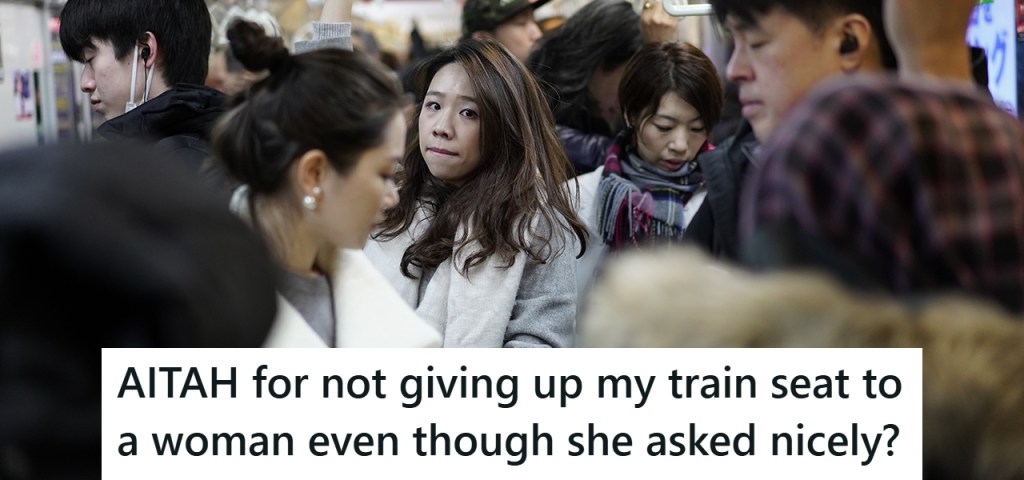 passengers standing on a crowded train