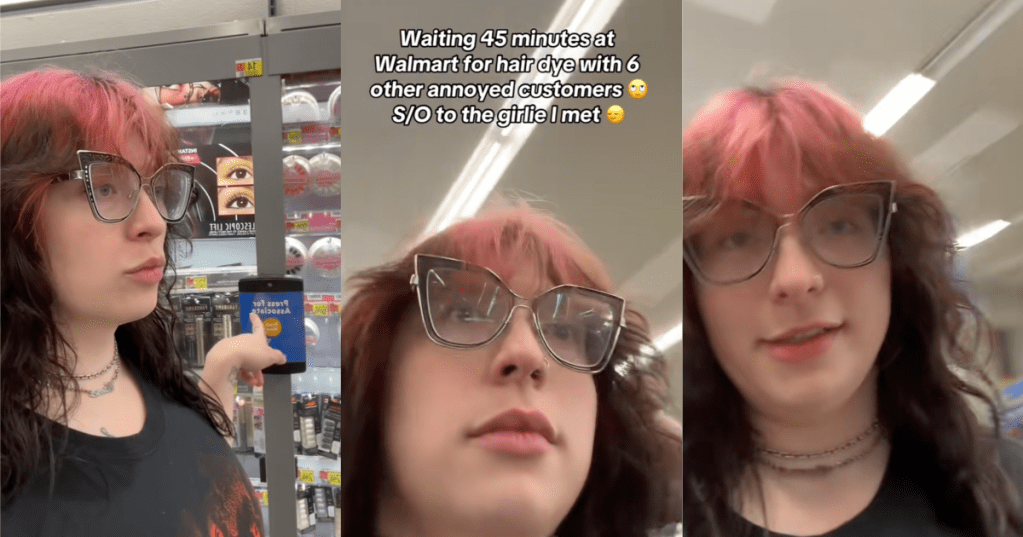 woman in a walmart store