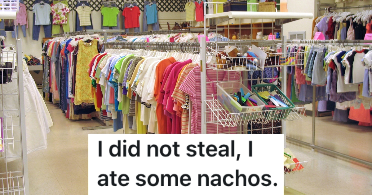 interior of a thrift store