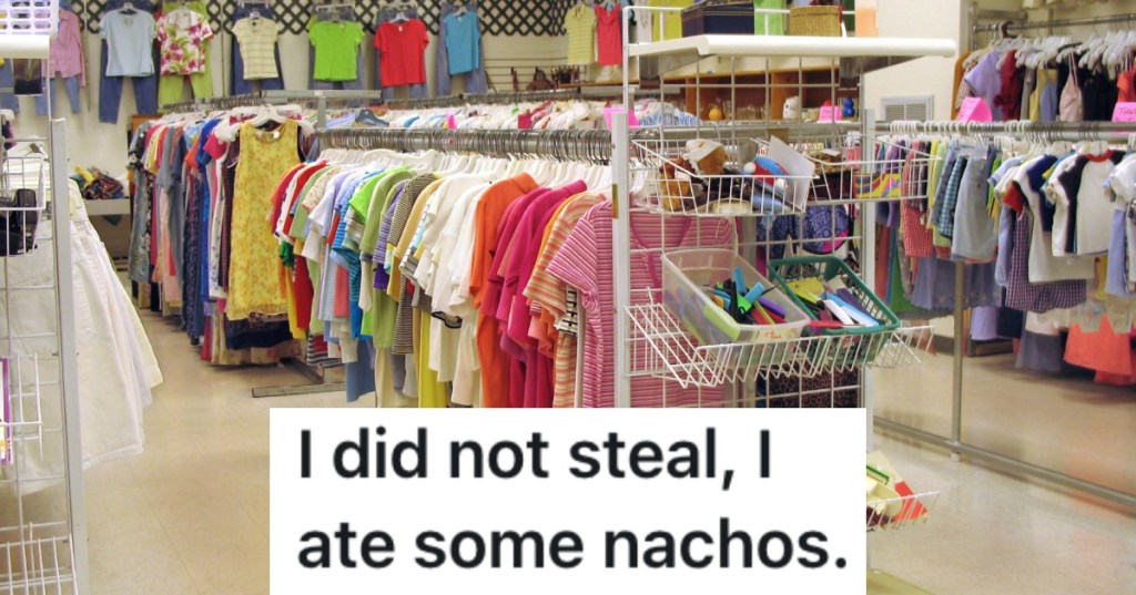 interior of a thrift store