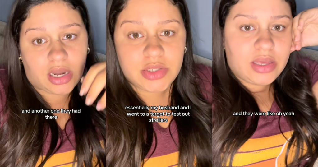 woman talking to a camera