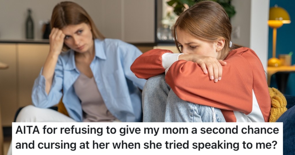 young girl with her mother