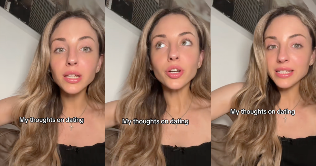 woman talking to tiktok viewers