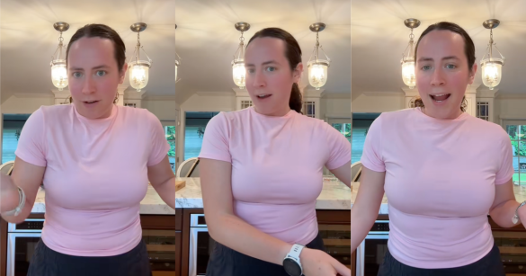 woman talking to tiktokkers