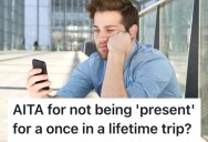 He Was Distracted On A Family Trip Because Of A Health Scare, And His Mom Gave Him A Hard Time About It