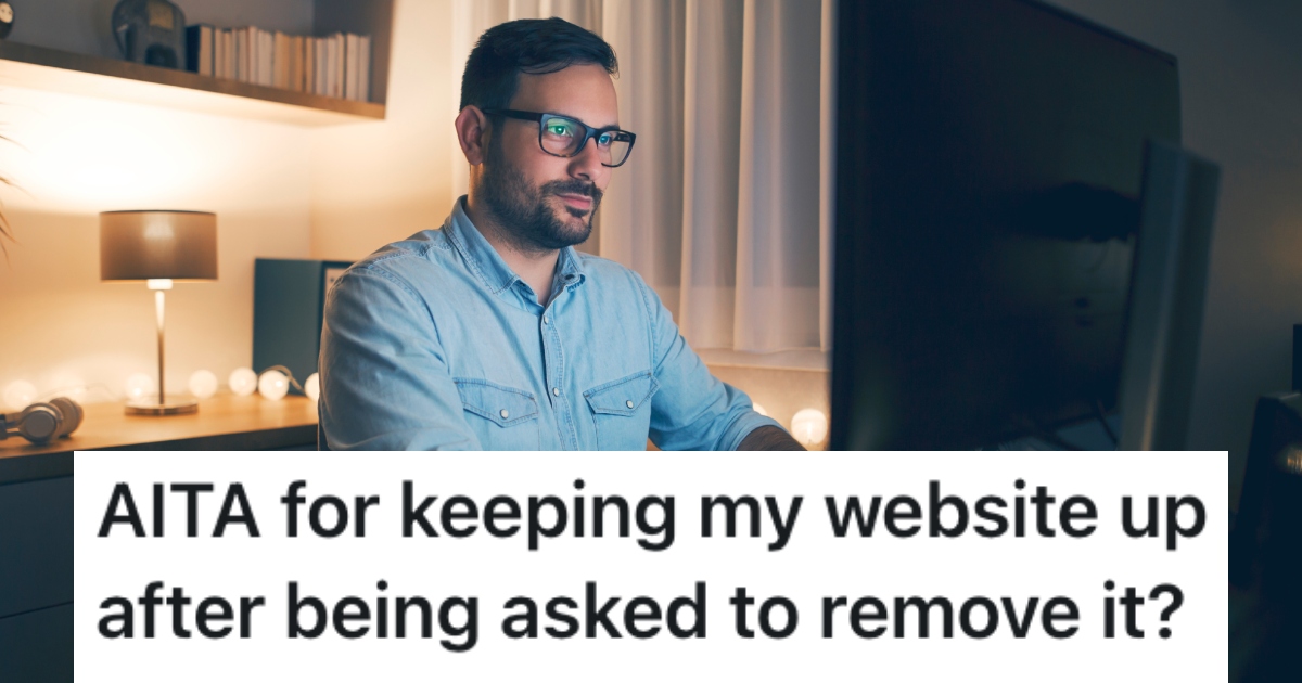 man working on a computer