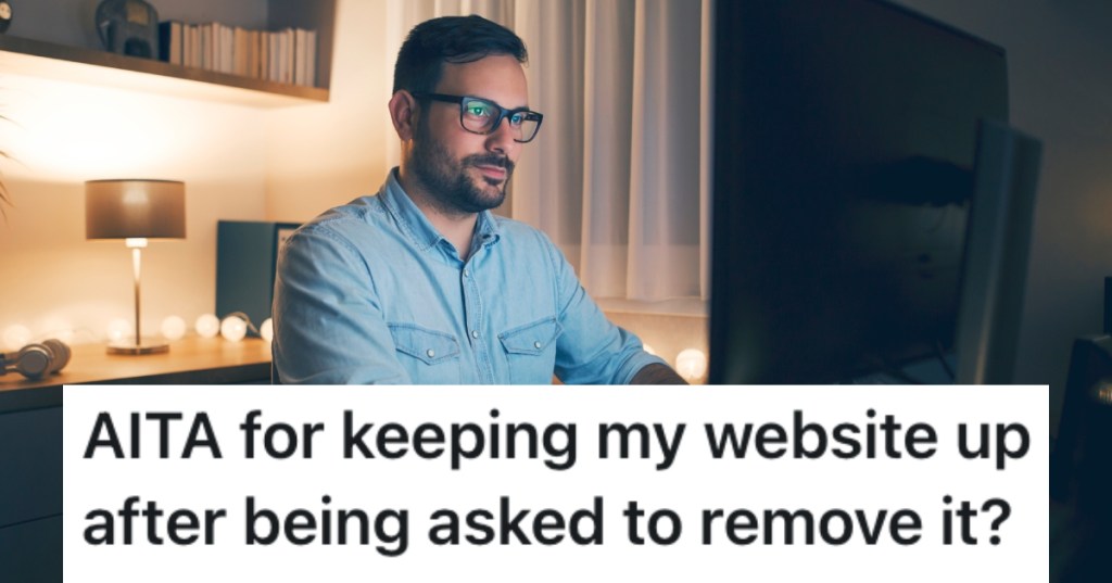 man working on a computer