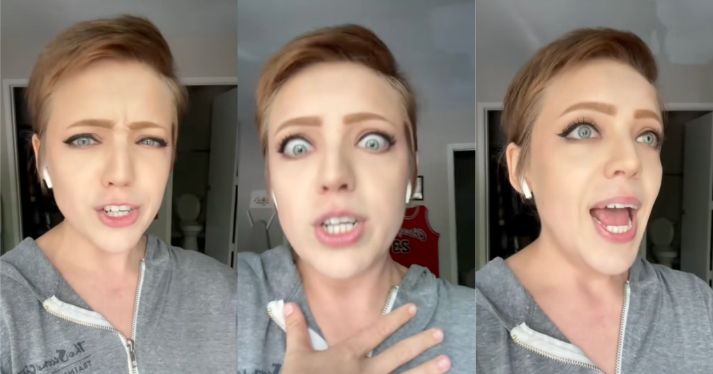 woman talking to tiktokkers