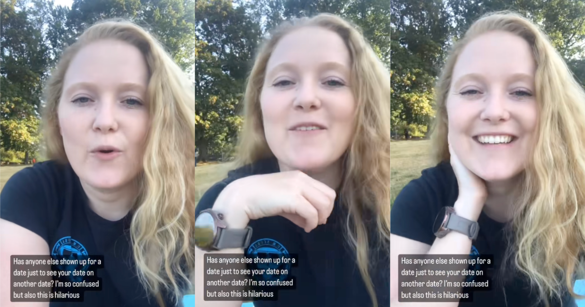 woman talking to tiktokkers