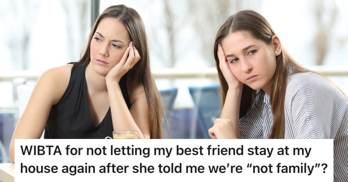 two women ignoring each other