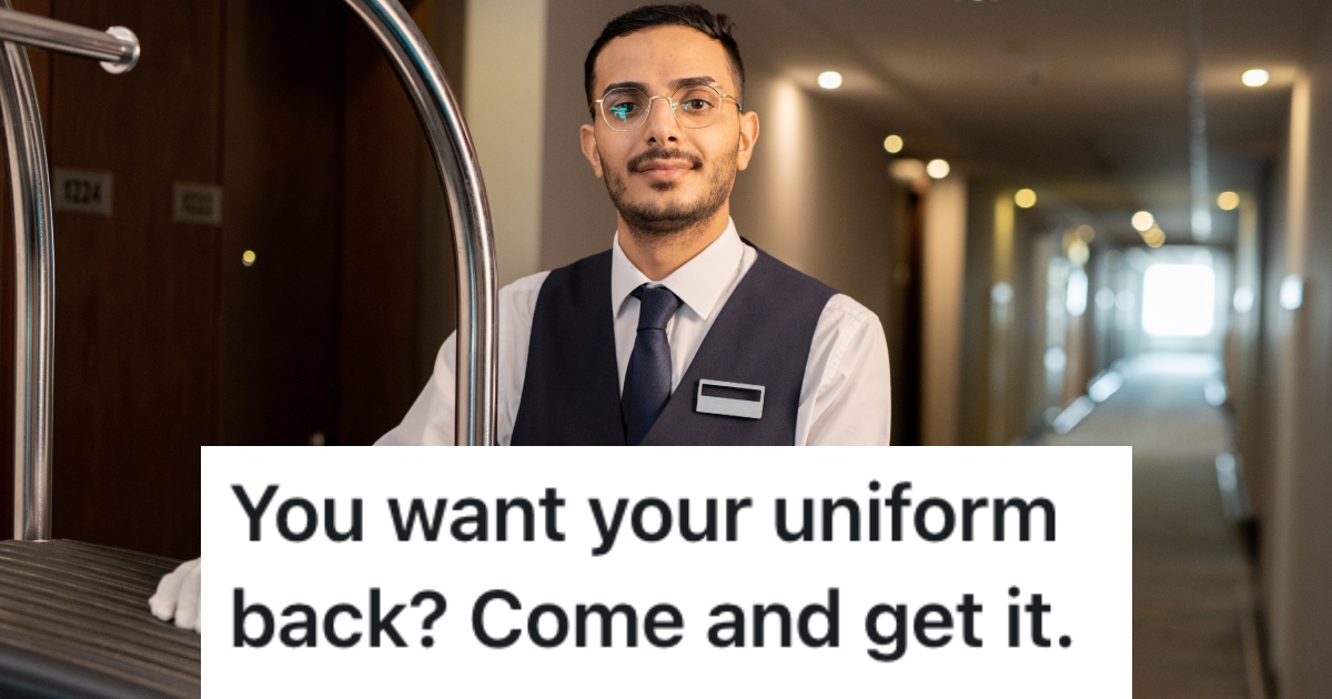 man working in uniform