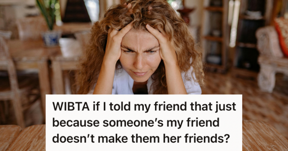 upset woman scowling