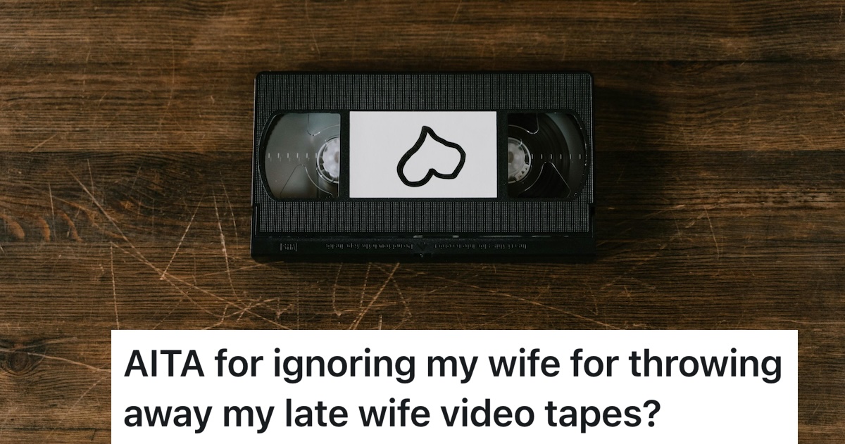 videotape with heart on the label