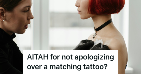 woman getting a tattoo