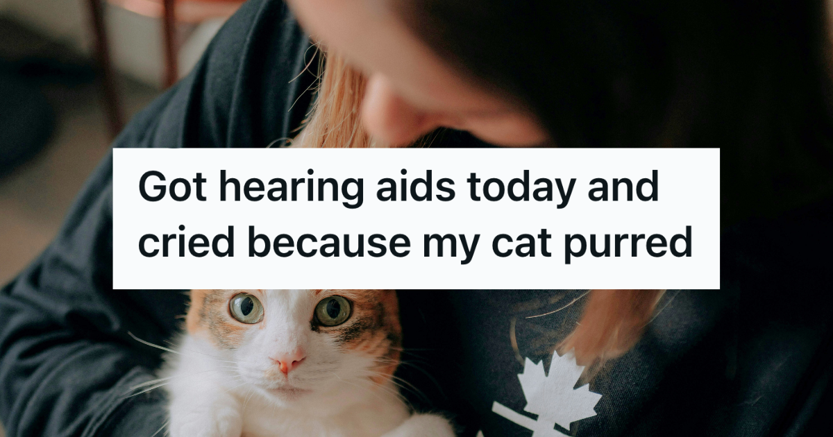 woman holding cat in her lap