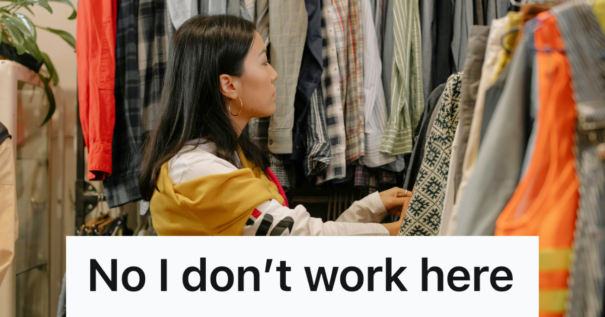 woman shopping for clothes