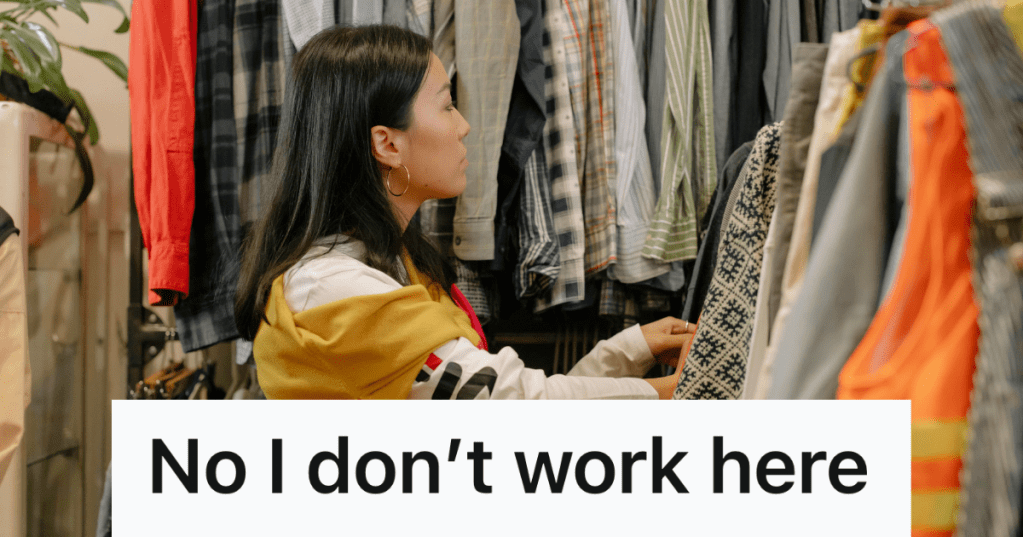 woman shopping for clothes