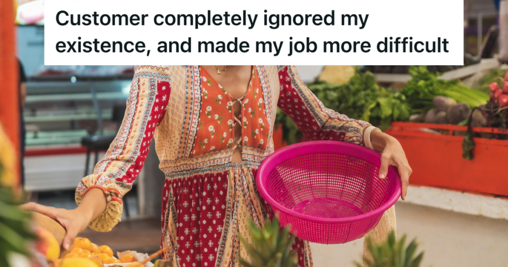 woman shopping in a grocery store