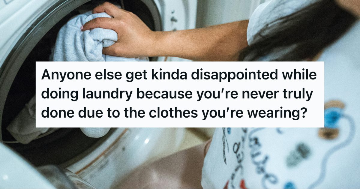 woman using washing machine