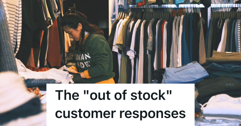 woman working at a clothing store