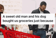 A Stranger Tried To Pay For A Young Family’s Christmas Groceries, But When The Plan Fell Through, He Gave Them A Teddy Bear And Cash Instead