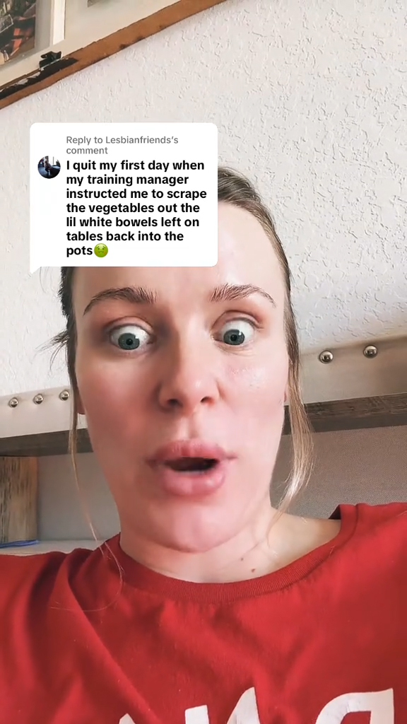 Kara talking about an incident working at Cracker Barrel