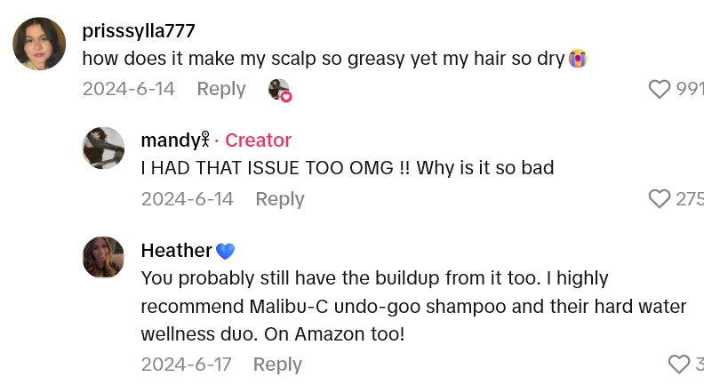 2025 09 06 18 07 29 After Using Kristin Ess Shampoo For A While, She Says Her Hair Is Falling Out Of Her Head