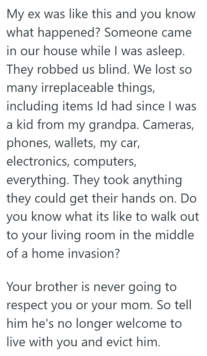 2025 09 09 17 54 58 His Brother Moved Back Home, But He Refuses To Lock The Door, Which Causes All Kinds Of Safety Concerns