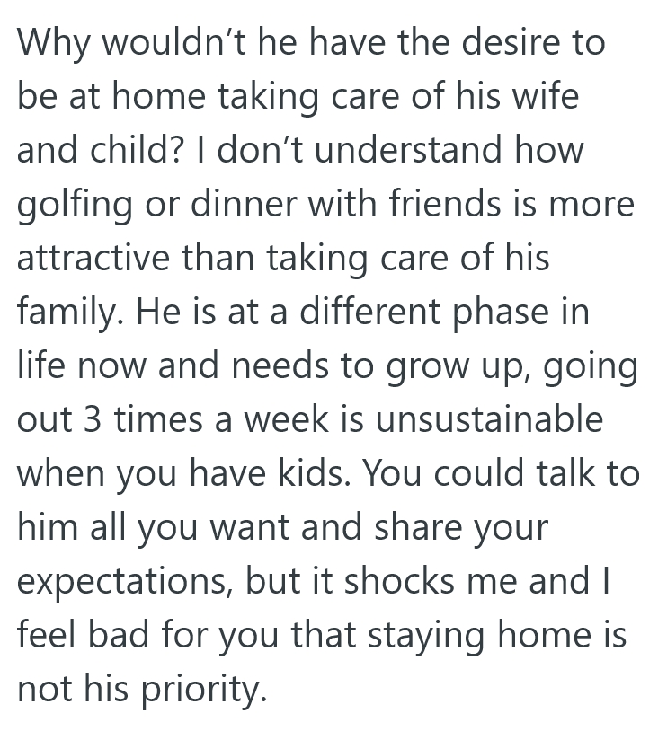 2025 09 09 19 24 38 Her Social Butterfly Of A Husband Is Going Out With Friends Like Usual, But With An Infant At Home, Thats Making Her Miserable