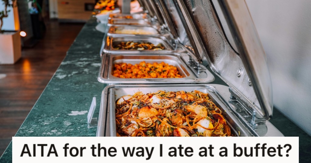 A buffet of hot foods