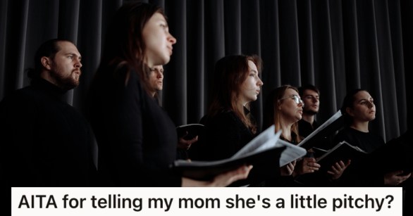 A choir singing together