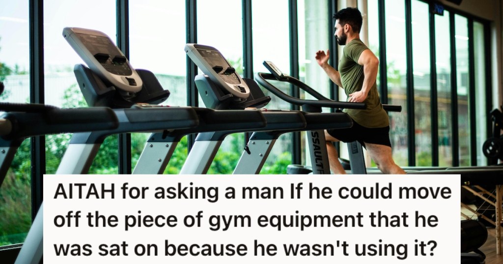 A man running on a treadmill