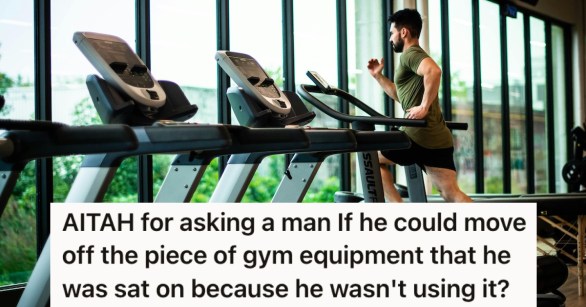 A man running on a treadmill