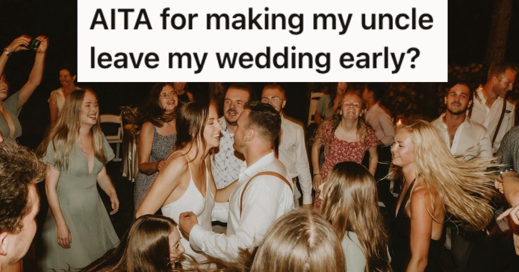 Guests on the dancefloor at a wedding