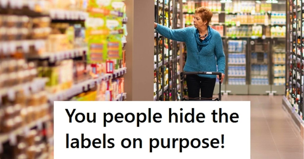 Woman doing grocery shopping