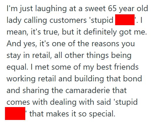 Black Friday 1 Retail Employee Chats With Their Sweet Older Coworker About Black Friday, And She Delivers A Hilarious One Liner About Shoppers