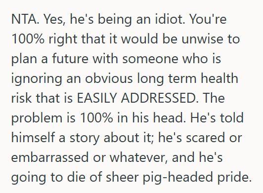 Colon 2 Her Boyfriend Refused A Colonoscopy Despite His Mother’s Colon Cancer, And She Got Angry With Him. So He Accused Her Of Being Controlling