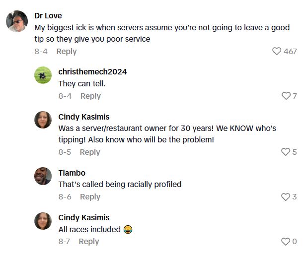Comment 2 4 Waitress Makes A Video Listing Her Top Three Icks About Customers, And The Customers In The Comments Hit Back Hard