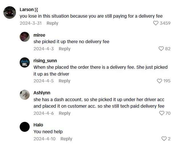 Comment 2 DoorDasher Thinks She Found A Free Money Hack, But Did She Really?