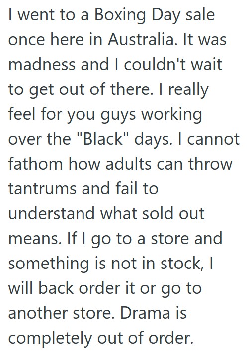 Comment 3 100 A Customer Got Angry Because The TVs Were Sold Out During Black Friday, So They Called Over A Manager Who Put The Customer In His Place