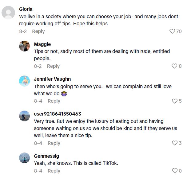 Comment 3 4 Waitress Makes A Video Listing Her Top Three Icks About Customers, And The Customers In The Comments Hit Back Hard