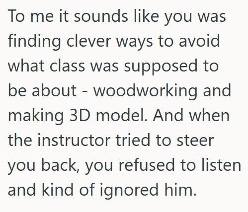 Comment 3 74 His Teacher Didnt Like His Proposed Sculpture For An Assignment, But He Loved It And Refused To Change It