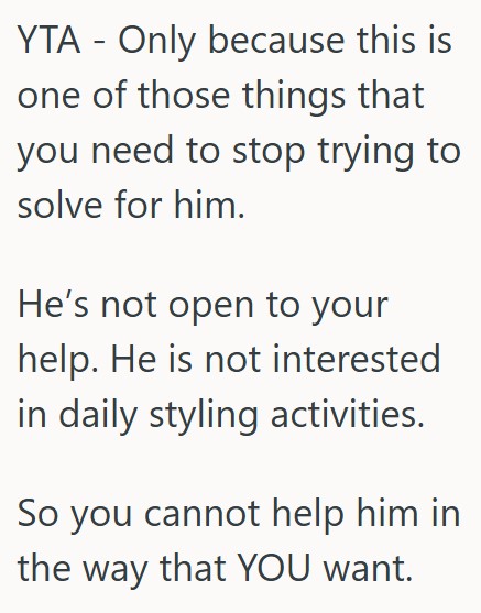 Comment 3 85 Her Husband Asked Her To Cut His Hair And Help Him With Styling It, But He Didnt Like It And Refused To Style It