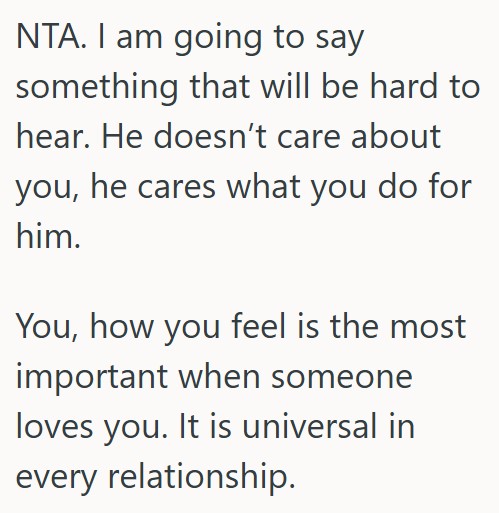Comment 3 87 Her Unemployed Boyfriend Is Telling Her She Needs More Hours At Her Second Job, But Shes Hurt And Thinks He Needs To Work Harder At Finding A Job