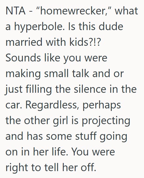 Comment 4 58 Her Friend Accused Her Of Trying To Be A Homewrecker, But She Was Just Asking Some Questions Of A New Guy In Their Group Project