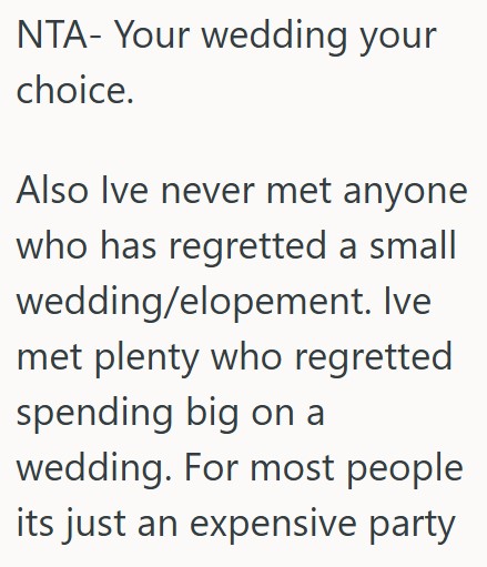 Comment 5 37 Bride To Be Is Planning Her Wedding, But Her Mom Is Fighting Her On Every Decision Because They Want Different Things