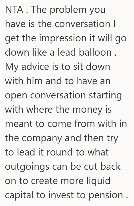 Comment 5 55 Dad Is Asking For A Raise From The Family Business To Help Cover His Irresponsible Spending, So His Daughter Wants To Have A Financial Talk With Him